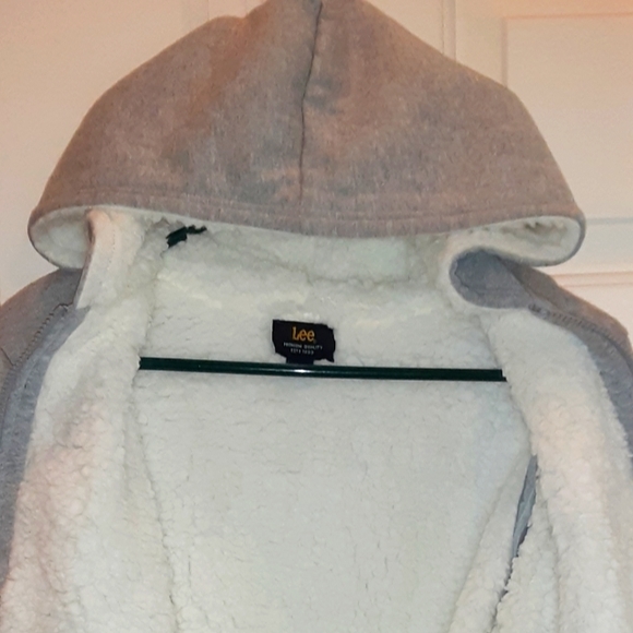 Lee Zip Up Hooded Sweatshirt Size (L 14/16) - Picture 6 of 16